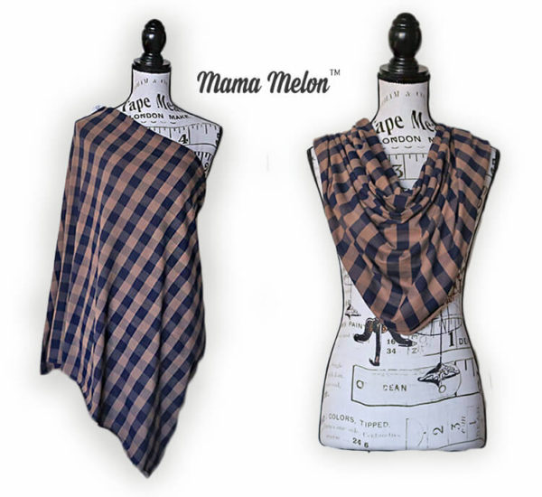 Mama Melon™ Breastfeeding Cover checkered