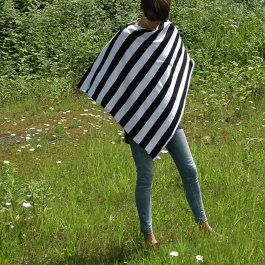 Nursing Poncho - stripe